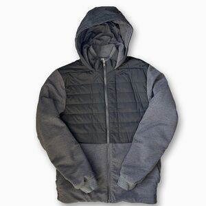 lululemon athletica Men's Black and Gray Puffer Jacket